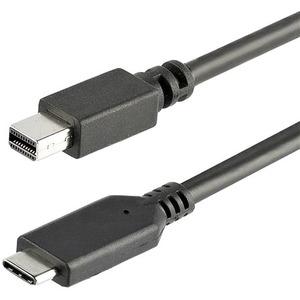 StarTech.com 1m / 3 ft USB-C to Mini DisplayPort Cable - USB C to mDP Cable - 4K 60Hz - Black - Use this cable to connect a USB-C computer to a Mini DisplayPort monitor, w/o additional adapters - USB-C to Mini DisplayPort Cable - USB C to mDP - USB 3.1 T