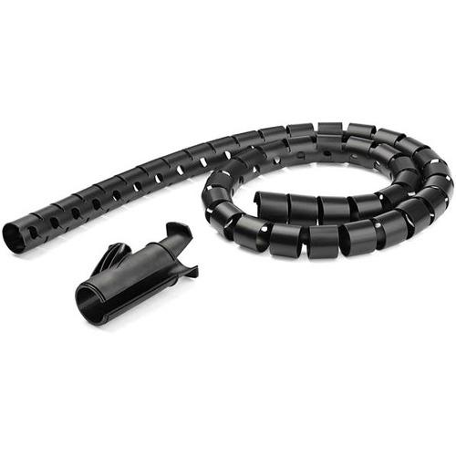 StarTech.com Cable-Management Sleeve - Black - 1 Pack - Polyethylene