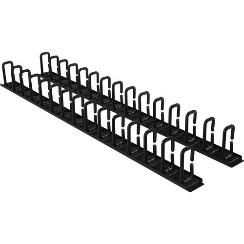 Cyber Power CyberPower 6 ft Vertical Flexible Ring Cable Manager - 2 Pack - 0U Rack Height - Cold Rolled Steel, Plastic