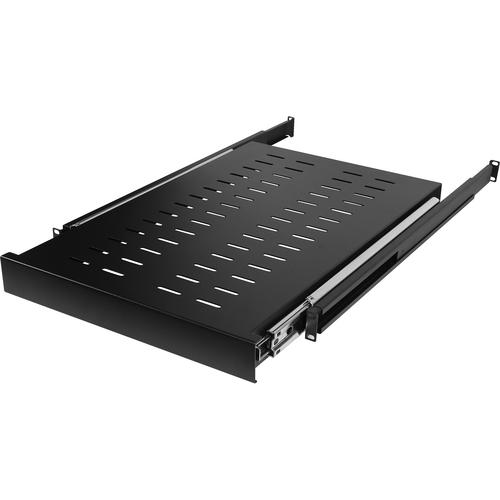 Cyber Power CyberPower Carbon CRA50003 Rack Shelf - For Monitor, Server - 1U Rack Height x 19" (482.60 mm) Rack Width x 40" (1016 mm) Rack Depth - Rack-mountable - Black - Cold-rolled Steel (CRS) - 59.87 kg Static/Stationary Weight Capacity