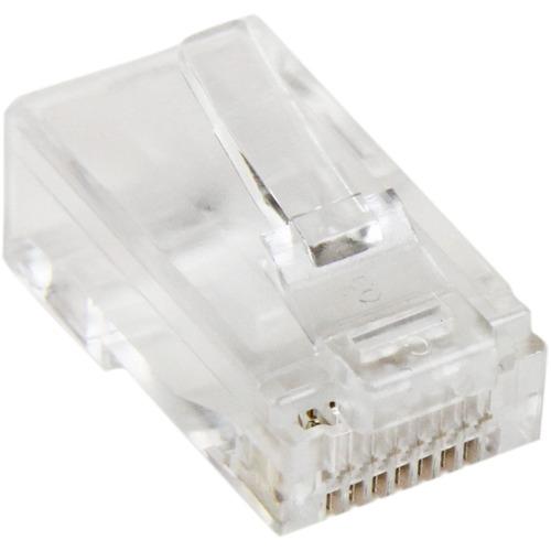 StarTech.com StarTech.com Cat5e RJ45 Stranded Modular Plug Connector - 50 Pkg - Terminate your Cat5e cables to the exact length required - Cat 5e Plug - RJ45 Modular Plug - RJ45 Modular Connector - RJ45 ends - Bulk Cat5e RJ45 Stranded Modular Plug Connec