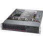 Super Micro Supermicro SuperChassis 213AC-R920LPB (Black) - Rack-mountable - Black - 2U - 16 x Bay - 3 x 3.15" (80 mm) x Fan(s) Installed - 920 W - Power Supply Installed - ATX, EATX Motherboard Supported - 16 x External 2.5" Bay - 7x Slot(s)
