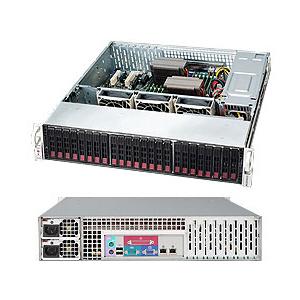 Super Micro Supermicro SC216A-R900LPB Chassis - 2U - Rack-mountable - 24 Bays - 900W - Black