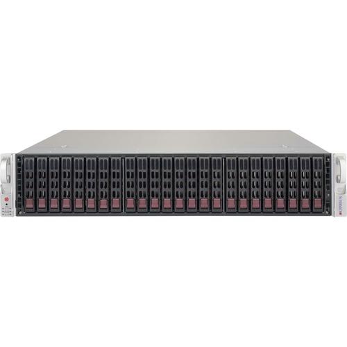 Super Micro Supermicro SuperChassis 216BE1C-R741JBOD Drive Enclosure - 12Gb/s SAS Host Interface - 2U Rack-mountable - Black - 24 x 2.5" Bay