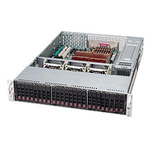 Super Micro Supermicro SC216E1-R900LPB Chassis - 2U - Rack-mountable - 24 Bays - 900W - Black