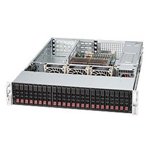 Super Micro Supermicro SC216E1-R900UB Chassis - Rack-mountable - Black - 2U - 24 x Bay - 3 x Fan(s) Installed - 2 x 900 W - EATX Motherboard Supported - 24 x External 2.5" Bay - 7x Slot(s)
