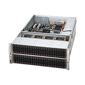 Super Micro Supermicro SuperChassis 417E26-R1400LPB Rackmount Enclosure - Rack-mountable - Black - 4U - 72 x Bay - 7 x Fan(s) Installed - 1 x 1.40 kW - EATX, ATX Motherboard Supported - 72 x External 2.5" Bay - 7x Slot(s)