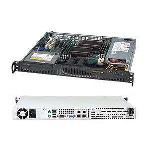 Super Micro Supermicro SuperChassis SC512F-350B Rackmount Enclosure - Rack-mountable - Black - 1U - 3 x Bay - 2 x Fan(s) Installed - 1 x 350 W - ATX Motherboard Supported - 1 x External 5.25" Bay - 2 x Internal 3.5" Bay - 1x Slot(s)