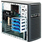 Super Micro Supermicro SC731i-300B Chassis - Tower - Black - 7 x Bay - 1 x Fan(s) Installed - 1 x 300 W - Micro ATX Motherboard Supported - 2 x Fan(s) Supported - 2 x External 5.25" Bay - 1 x External 3.5" Bay - 4 x Internal 3.5" Bay - 4x Slot(s) - 2 x U