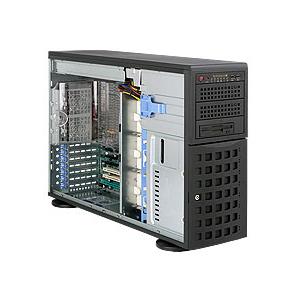Super Micro Supermicro SuperChassis 745TQ-920B Rackmount Enclosure - Rack-mountable, Tower - Black - 4U - 11 x Bay - 5 x Fan(s) Installed - 1 x 920 W - ATX, EATX Motherboard Supported - 3 x External 5.25" Bay - 8 x External 3.5" Bay - 7x Slot(s) - 2 x US