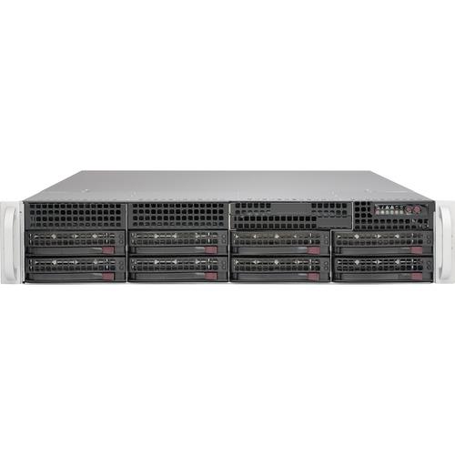 Super Micro Supermicro SuperChassis 825TQ-R740LPB (Black) - Rack-mountable - Black - 2U - 10 x Bay - 3 x Fan(s) Installed - 2 x 740 W - ATX, EATX Motherboard Supported - 3 x Fan(s) Supported - 8 x External 3.5" Bay - 2 x Internal 3.5" Bay - 7x Slot(s) -