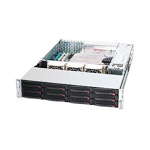 Super Micro Supermicro SuperChassis SC826A-R1200UB Rackmount Enclosure - 2U - Rack-mountable - 12 Bays - 1200W - Black