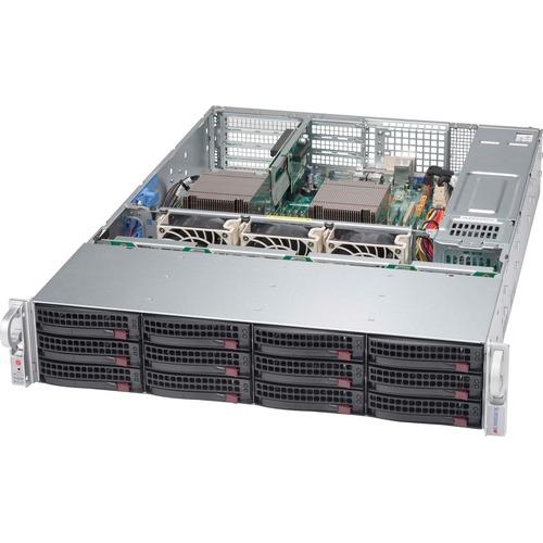 Super Micro Supermicro SuperChasis SC826BE16-R920WB Blade Server Cabinet - Rack-mountable - Black - 2U - 12 x Bay - 3 x Fan(s) Installed - 2 x 920 W - EATX Motherboard Supported - 3 x Fan(s) Supported - 12 x External 3.5" Bay - 7x Slot(s)