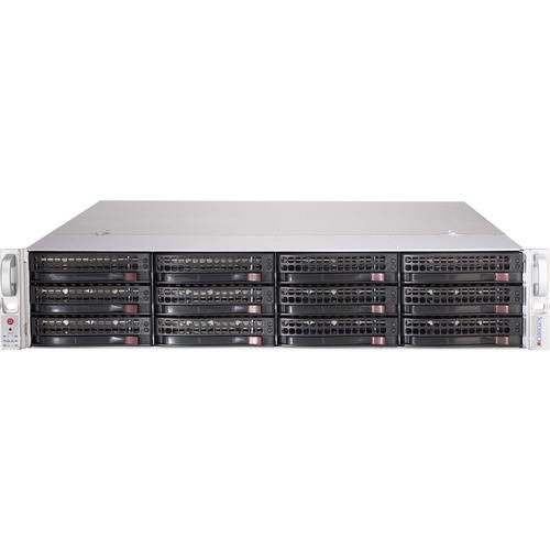 Super Micro Supermicro 826BE1C-R741JBOD Drive Enclosure - 2U Rack-mountable - Black - 12 x HDD Supported - 12 x 3.5" Bay