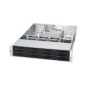 Super Micro Supermicro SC826TQ-R800UB Chassis - Rack-mountable - Black