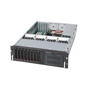 Super Micro Supermicro SC833T-650B Chassis - Rack-mountable - Black - 3U - 12 x Bay - 6 x Fan(s) Installed - 1 x 650 W - EATX Motherboard Supported - 3 x External 5.25" Bay - 9 x External 3.5" Bay - 6x Slot(s)