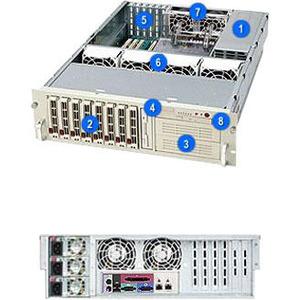 Super Micro Supermicro SC833T-R760 Chassis - Rack-mountable - Black