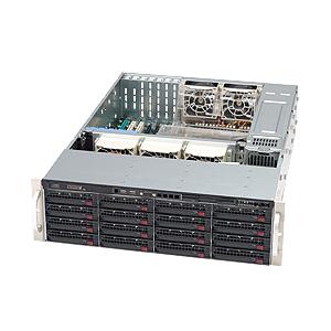 Super Micro Supermicro SuperChassis 836E16-R1200B Rackmount Enclosure - Rack-mountable - Black - 3U - 16 x Bay - 5 x Fan(s) Installed - 2 x 1.20 kW - EATX, ATX Motherboard Supported - 16 x External 3.5" Bay - 7x Slot(s) - 2 x USB(s)