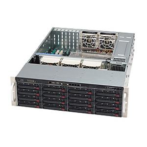 Super Micro Supermicro SuperChassis SC836E26-R1200B Rackmount Enclosure - Rack-mountable - Black - 3U - 18 x Bay - 5 x Fan(s) Installed - 2 x 1.20 kW - EATX, ATX Motherboard Supported - 1 x External 5.25" Bay - 17 x External 3.5" Bay - 7x Slot(s) - 2 x U