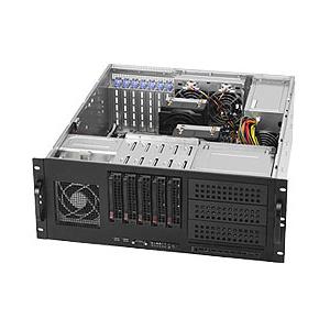 Super Micro Supermicro SuperChassis 842TQ-865B Rackmount Enclosure - Rack-mountable - Black - 4U - 8 x Bay - 3 x Fan(s) Installed - 1 x 865 W - EATX, ATX, Micro ATX Motherboard Supported - 3 x External 5.25" Bay - 5 x External 3.5" Bay - 7x Slot(s) - 2 x