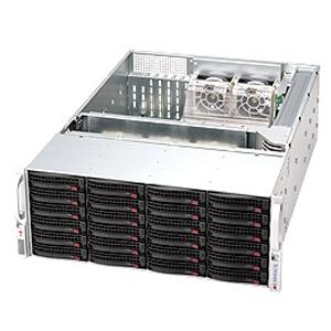 Super Micro Supermicro SC846E2-R900B Chassis - 4U - Rack-mountable - 24 Bays - 900W - Black