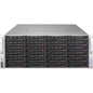 Super Micro Supermicro SuperChassis 847BE1C-R1K28WB (Black) - Rack-mountable - Black - 4U - 36 x Bay - 7 x 3.15" (80 mm) x Fan(s) Installed - 1 x 1.28 kW - Power Supply Installed - ATX, EATX, Micro ATX Motherboard Supported - 36 x External 3.5" Bay - 7x