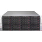 Super Micro Supermicro SuperChassis 847BE2C-R1K28WB (Black) - Rack-mountable - Black - 4U - 36 x Bay - 7 x 3.15" (80 mm) x Fan(s) Installed - 2 x 1.28 kW - Power Supply Installed - ATX, EATX, Micro ATX Motherboard Supported - 36 x External 3.5" Bay - 7x