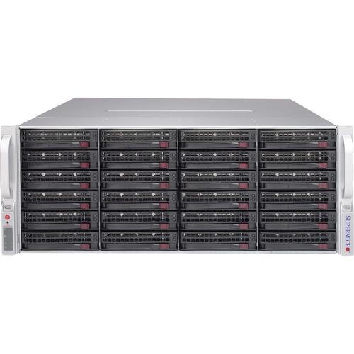 Super Micro Supermicro SuperChassis 847E26-R1K28JBOD Drive Enclosure - 4U Rack-mountable - Black - 45 x HDD Supported - 45 x 3.5" Bay