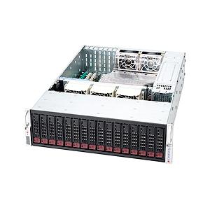 Super Micro Supermicro SuperChassis 936A-R1200B Rackmount Enclosure - 3U - Rack-mountable - 16 Bays - 1200W - Black