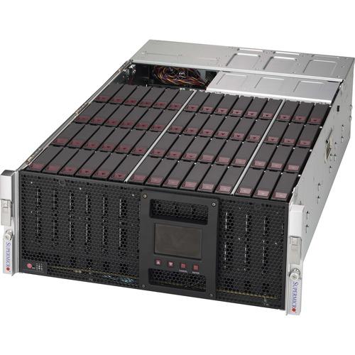 Super Micro Supermicro SuperChassis 946SE2C-R1K66JBOD Drive Enclosure - 4U Rack-mountable - Black - 60 x 3.5" Bay