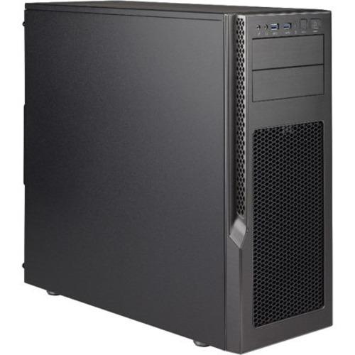Super Micro Supermicro SuperChassis GS5A-753K Computer Case - Mid-tower - Black, Gray - Anodized Aluminum - 12 x Bay - 3 x 4.72" (120 mm) x Fan(s) Installed - 1 x 750 W - Power Supply Installed - ATX, Micro ATX Motherboard Supported - 2 x External 5.25"