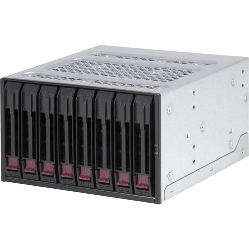 Super Micro Supermicro Mobile Rack M28SAB-OEM Drive Bay Adapter - Black - 8 x 2.5" Bay