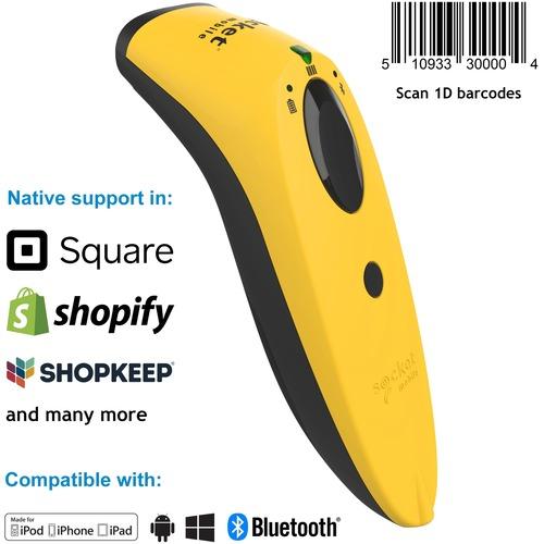 Socket Communication SocketScanÂ® S700, 1D Imager Barcode Scanner, Yellow - S700, 1D Imager Barcode Scanner, Yellow