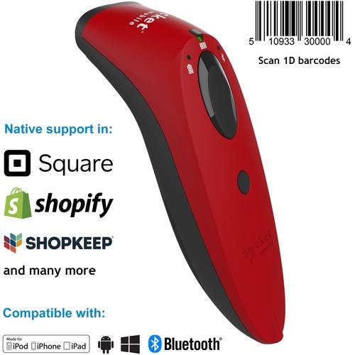 Socket Communication SocketScanÂ® S730, 1D Laser Barcode Scanner, Red - S730, 1D Laser Barcode Scanner, Red