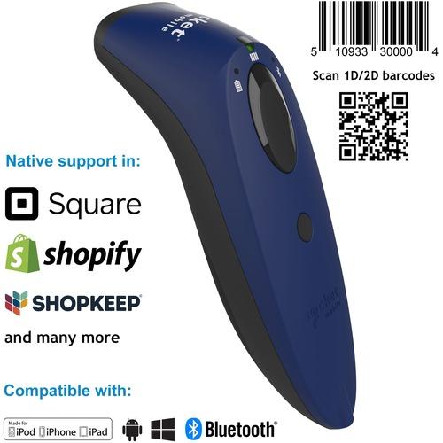 Socket Communication SocketScanÂ® S740, 1D/2D Imager Barcode Scanner, Blue - S740, 1D/2D Imager Barcode Scanner, Blue