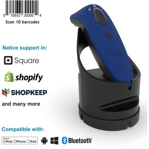 Socket Communication Socket Mobile SocketScanÂ® S700, Linear Barcode Scanner, Blue & Black Charging Dock - Wireless Connectivity - 1D - Imager - Bluetooth - Black, Blue