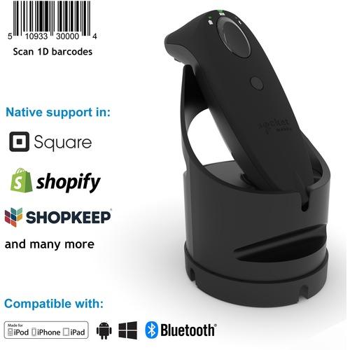 Socket Communication Socket Mobile SocketScanÂ® S700, Linear Barcode Scanner, Black & Black Dock - Wireless Connectivity - 13.39" (340.11 mm) Scan Distance - 1D - Imager - Black