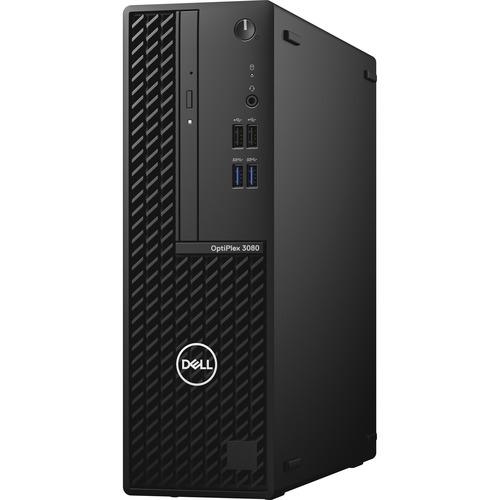 Dell OptiPlex 3000 3080 Desktop Computer - Intel Core i3 10th Gen i3-10105 Quad-core (4 Core) 3.70 GHz - 8 GB RAM DDR4 SDRAM - 500 GB HDD - Small Form Factor - Black - Windows 10 Pro - Intel DDR4 SDRAM - English Keyboard - 200 W