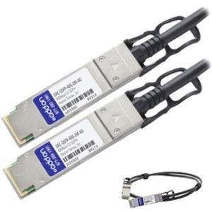 Add-On Computer AddOn Dell QSFP+ Network Cable - 6.6 ft QSFP+ Network Cable for Network Device - First End: 1 x QSFP+ Network - Second End: 1 x QSFP+ Network - 40 Gbit/s - 30 AWG - 1