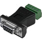 StarTech.com RS422 RS485 Serial DB9 to Terminal Block Adapter - 1 x DB-9 Male Serial - Terminal Block - Black