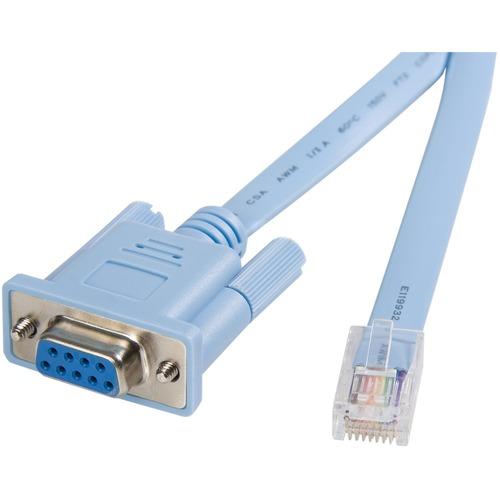 StarTech.com StarTech.com Cisco console router cable - RJ45 (m) - DB9 (f) - 6 ft - Connecting your computer's serial port to the RJ45 console port on your Cisco router - 6ft cisco console cable - 6ft serial console cable