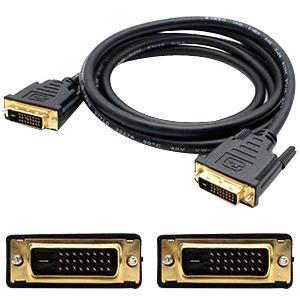 Add-On Computer AddOn DC198A-AO DVI Video Cable - 6 ft DVI Video Cable for Monitor, Notebook, Projector - First End: 1 x DVI-D (Single-Link) Male Digital Video - Second End: 1 x DVI-D (Single-Link) Male Digital Video - 5 Gbit/s - Black