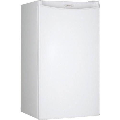 Danby Designer 3.2 cu. ft. Compact Refrigerator - 90.61 L - Manual Defrost - Reversible - 218 kWh per Year - White - Smooth - Glass Shelf