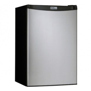 Danby Designer 4.4CF Compact Refrigerator - 124.59 L - Manual Defrost - Reversible - 113.27 L Net Refrigerator Capacity - 11.33 L Net Freezer Capacity - 226 kWh per Year - Black, Stainless Steel - Built-in