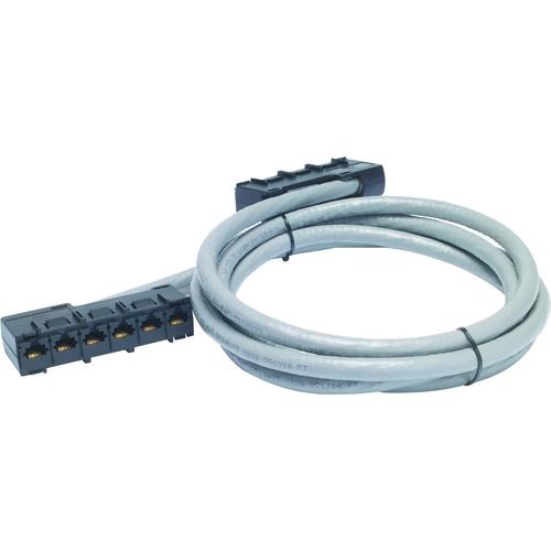 Schneider Electric APC Cat5e CMR Data Distribution Cable - RJ-45 Female - RJ-45 Female - 5.79m - Gray