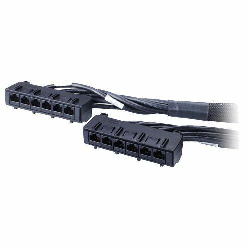 Schneider Electric APC Cat. 6 UTP CMR Data Distribution Cable - RJ-45 Female - RJ-45 Female - 3.35m - Black