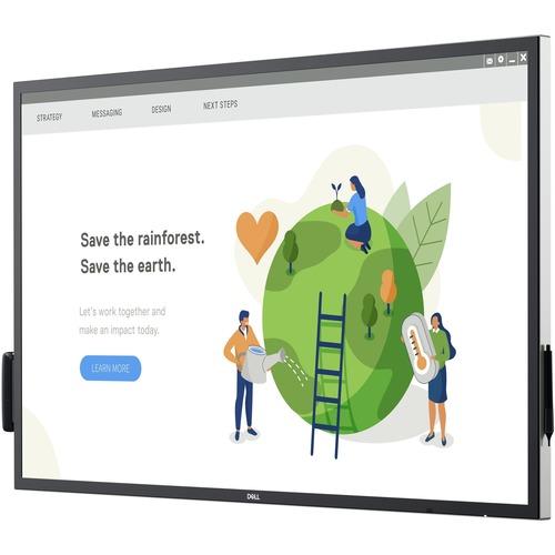 Dell Interactive C5522QT 55" LCD Touchscreen Monitor - 16:9 - 55" (1397 mm) Class - 3840 x 2160 - 4K - In-plane Switching (IPS) Technology - 1.07 Billion Colors - 3 Year