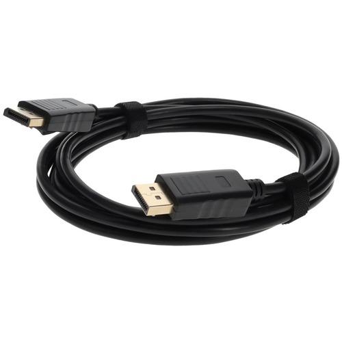Add-On Computer AddOn 10ft (3M) DisplayPort Cable - Male to Male - 10 ft DisplayPort A/V Cable for Audio/Video Device - First End: 1 x DisplayPort Male Digital Audio/Video - Second End: 1 x DisplayPort Male Digital Audio/Video - Black