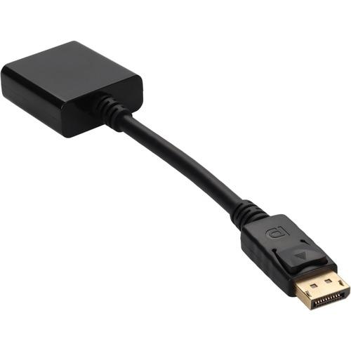Add-On Computer AddOn DisplayPort to DVI Adapter Converter Cable - Male to Female - DisplayPort/DVI Video Cable for Video Device, Monitor - First End: 1 x DisplayPort Male Digital Audio/Video - Second End: 1 x DVI-I (Dual-Link) Female Video - Black