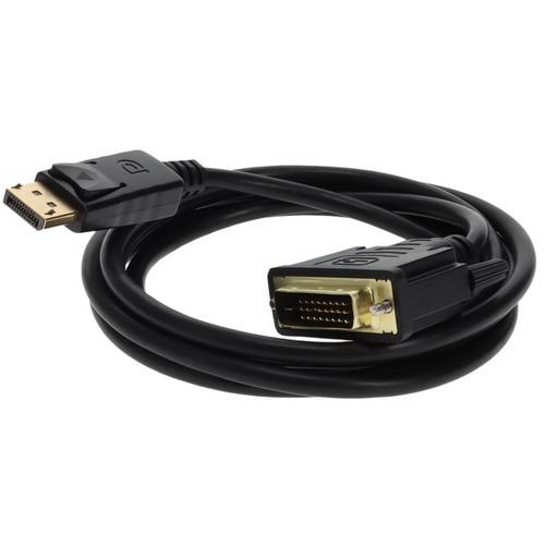 Add-On Computer AddOn 6ft (1.8M) Displayport to DVI Converter Cable - Male to Male - 6 ft DisplayPort/DVI Video Cable for Video Device, Monitor - First End: 1 x DisplayPort Male Digital Audio/Video - Second End: 1 x DVI-D (Dual-Link) Male Digital Video -